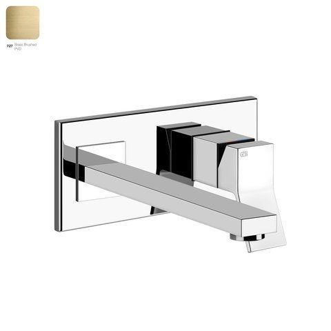 Змішувач для умивальника GESSI RETTANGOLO K, довжина виливу на замовлення, BRUCHED BRASS PVD (53084727)
