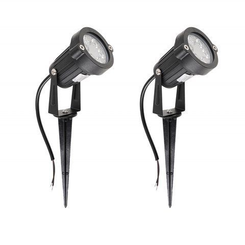 Грунтовий світильник LED 6W BLUE IP65 BK (AS-14)