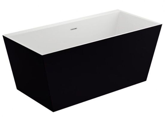 Ванна акриловая отдельностоящая POLIMAT LEA 170x80 черная, матовая (00334)
