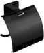 Тримач для туалетного паперу з кришкою VBI MERCURY BLACK (VBI-040213BL)
