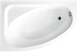 Ванна акриловая BESCO CORNEA 150х100 L + ножки + панель (А0050979)