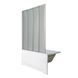 Шторка-гармошка для ванни VIVIA TIFFANI 110х140 R / профиль сатин / пластик FABRIC (А0056013)