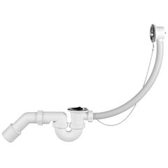 Сифон для ванны IMPRESE трубный с накопителем, пробка, патрубок Ø40/50 мм (SBM500000050)