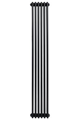 Вертикальные дизайнерские радиаторы отопления ARTTIDESIGN Bari II 6/1800 черный матовый