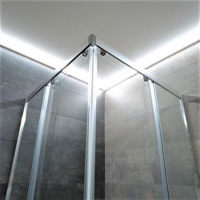 Душова кабіна DUSEL A-513 100X100X190 / прозоре (DUSEL-77), Прозоре скло