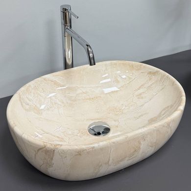 Раковина VBI MODENA S 35х48 BEIGE STONE GLOSSY (VBI-012007)
