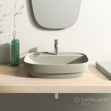 Раковина CATALANO GREEN LUX 40X60 / сіра / матова (160GRLXGS)