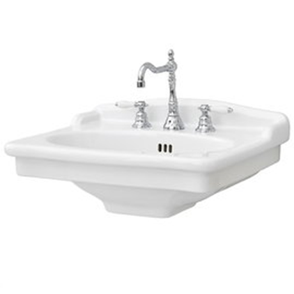 Раковина ARTCERAM HERMITAGE WHITE GLOSSY 55х68 (HEL002 01; 00)