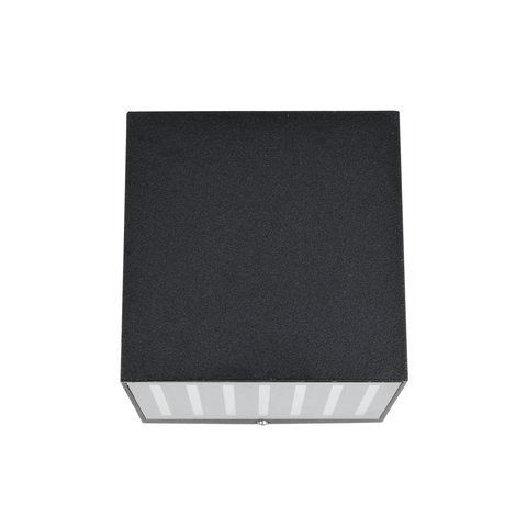 Підсвітка фасадна Куб LED 6W WW IP54 BK (AL-622/2)