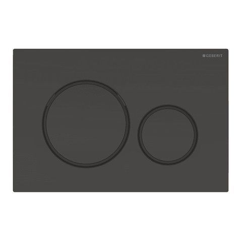 Клавиша смыва для унитаза GEBERIT SIGMA 20 / черная матовая (115.882.DW.1)