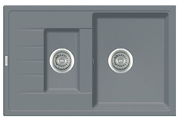 Кухонна мийка Fabiano Classic 78x50x15 Grey Metallic (8221.201.0069)