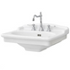 Раковина ARTCERAM HERMITAGE WHITE GLOSSY 55х68 (HEL002 01; 00)