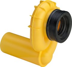 Сифон Viega для писсуаров, вакуумного типа, выпуск горизонтальный, желтый 492465
