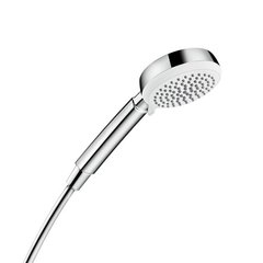 Hansgrohe Ручной душ Crometta 100 1jet EcoSmart 9л/мин: белый/хромированный (26828400)