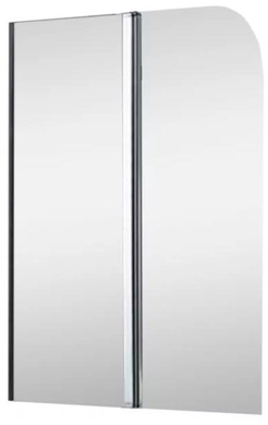 Шторка для ванни KOLLER POOL WATERFALL LINE QP95 115X140 R / двохелементна / GRAPE (QP95 (RIGHT) CHROME,GRAPE)