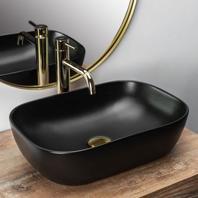 Раковина REA BELINDA 25.5х37 / чорна (REA-U8470)
