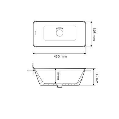 Раковина VBI TORITTO S 30.5х45 WHITE (VBI-018019)
