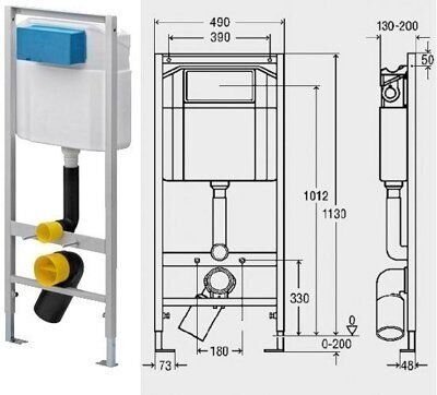 Инсталляционная система для унитаза VIEGA Eco WC (606688)