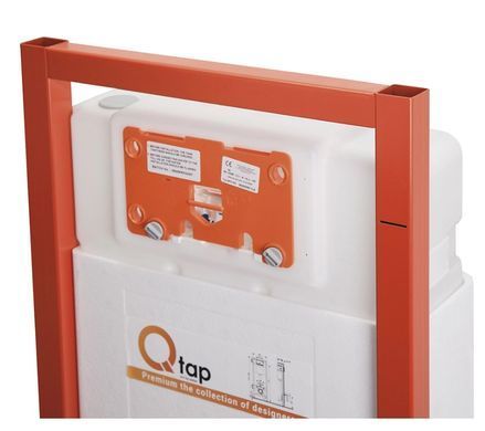 Комплект 4в1: Інсталяція для унітазу QTAP NEST ST + підвісний унітаз TAURUS ULTRA QUIET 490х360х380 + клавіша змиву SATIN (QT2433084EUQMB46182)