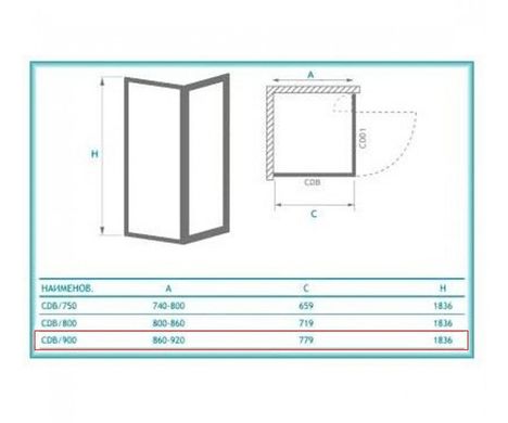 Бокова стінка KOLLER POOL CLASSIC LINE CDB 900x1850 / WHITE / TRANSPARENT (330-9000KP0-04-02)