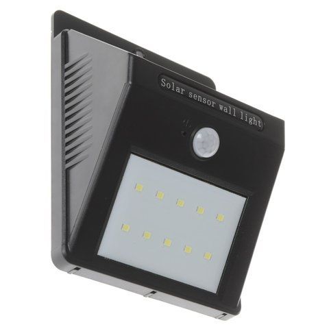 Світильник на сонячній батареї з датчиком руху з акумулятором LED IP65 HL-40/2W SMD CW