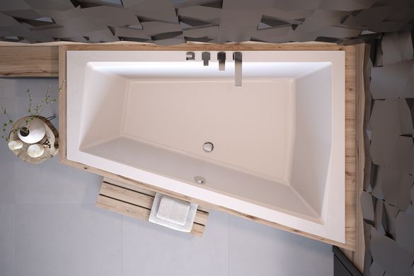 Ванна акрилова BESCO INTIMA DUO 180X125 R (#WAID-180-NP)