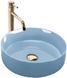 Раковина REA SAMI BLUE SHINY 36х36 / блакитна (REA-U6619)