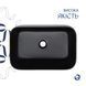 Раковина QTAP SCORPIO 550х390х120 MATT BLACK + донний клапан PU03 (QT14112243MBN47298)