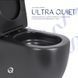 Напольный унитаз QTAP ROBIN ULTRA QUIET MATT BLACK + сиденье SOFT CLOSE (QT13226083AMB)