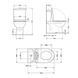 Напольный унитаз QTAP ROBIN ULTRA QUIET MATT BLACK + сиденье SOFT CLOSE (QT13226083AMB)