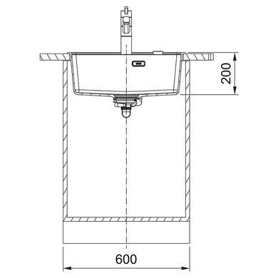Кухонная мойка FRANKE MARIS MRG 610-52 TL / миндаль (114.0668.818)