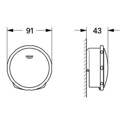 Сливной и переливной гарнитур для ванны GROHE TALENTOFILL (19952DC0)