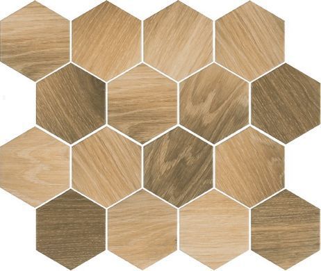 Мозаїка пресована PARADYZ WOOD NATURAL MIX HEKSAGON MAT. - 22X25,5 (M-P-220X255-1-UNIW.WONAMX)