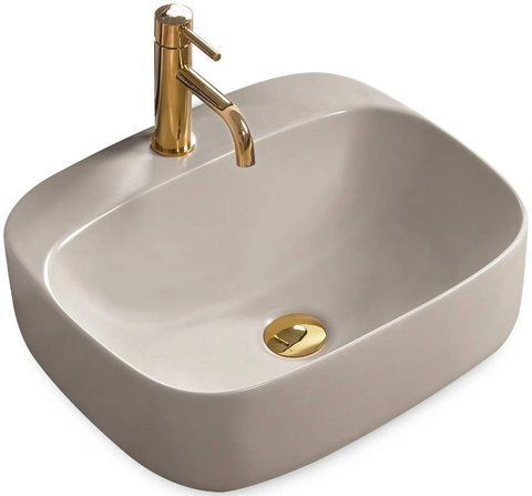 Раковина REA LUIZA LIGHT GREY MATT 42.5х50 / бежева (REA-U5601)