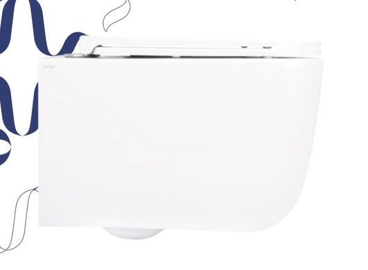 Комплект 4в1: Инсталляция для унитаза QTAP NEST ST + подвесной унитаз GEMINI ULTRA QUIET 530х365х373 + клавиша смыва CHROME (QT2533076EUQW46162)