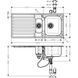 Hansgrohe Кухонна мийка S4113-F540 на стільницю 1075х505 з сифоном automatic (43339800) Stainless Steel
