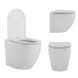 Напольный унитаз QTAP ROBIN ULTRA QUIET WHITE + сиденье SOFT CLOSE (QT13223381AW)