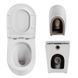 Напольный унитаз QTAP ROBIN ULTRA QUIET WHITE + сиденье SOFT CLOSE (QT13223381AW)