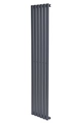 Вертикальний дизайнерський радіатор опалення ARTTIDESIGN Rimini 6/1500/354 сірий матовий
