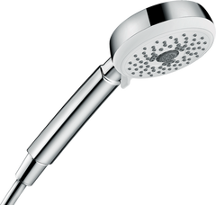 Hansgrohe Ручной душ Crometta 100 Multi EcoSmart 9л/мин: белый/хромированный (26826400)