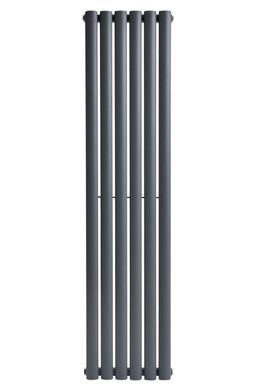 Вертикальный дизайнерский радиатор отопления ARTTIDESIGN Rimini 6/1500/354 серый матовый