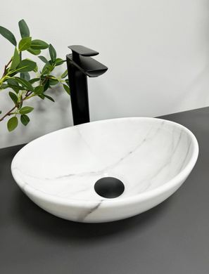 Раковина VBI PARMA S 26х35 MARBLE NATURE GLOSSY (VBI-011002)