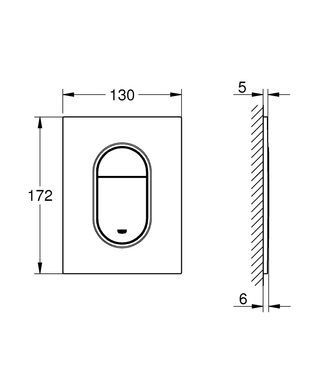 Клавіша змиву для унітазу GROHE ARENA COSMOPOLITAN S (37624AL0)
