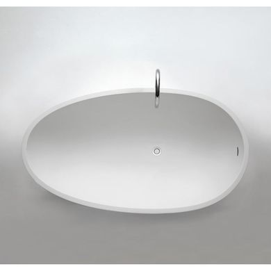 Ванна з штучного каменю Agape Spoon XL 180.9x97.2x49 см окремостояча, білий / темно-сірий (AVAS0916ZG), 180,9x97,2, 1809, 180,9x97,2, 972