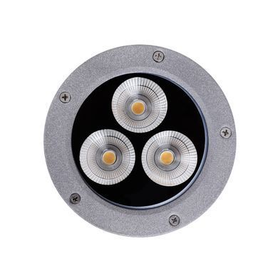 Світильник садовий металевий AS-15 3*7W WW IP65 GY