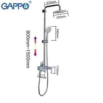 Душова система GAPPO G2402-8 (1034055)