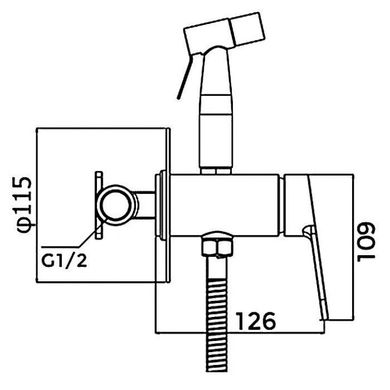 Гигиенический душ GAPPO G7299-30, нержавеющая сталь (1041946)