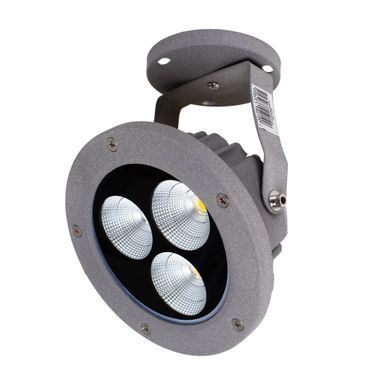 Світильник садовий металевий AS-15 3*7W WW IP65 GY