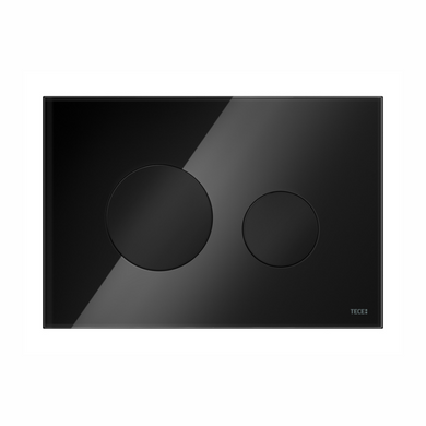 Панель смыва для унитаза TECEloop, стекло черное, кнопки черные (9240657)