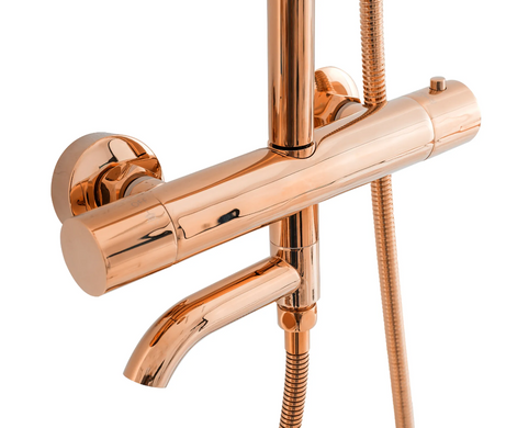 Душова система REA LUNGO ROSE GOLD / термостат / вилив (REA-P6606)